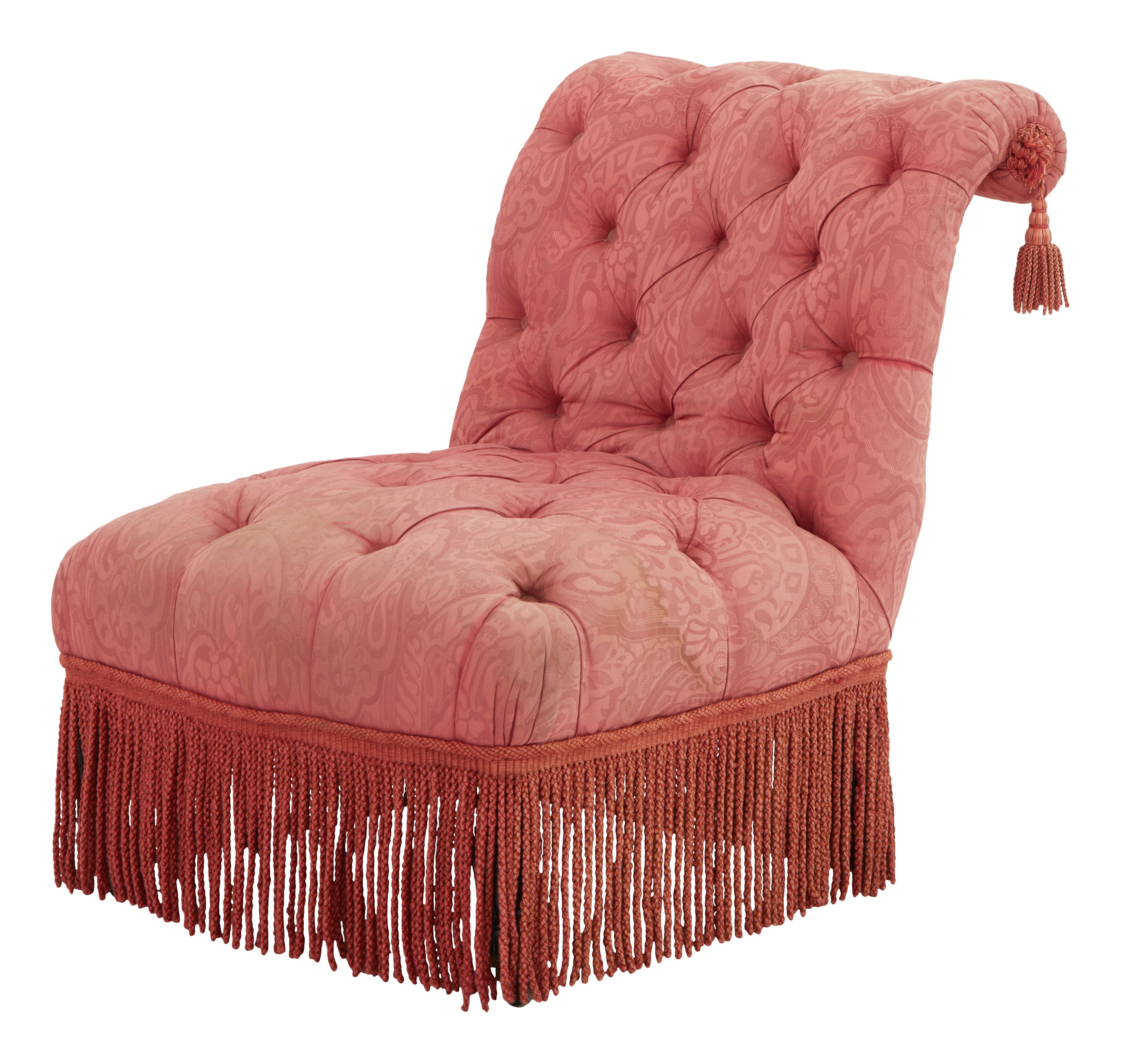Jayson Home - Antique Pink Napoleon III Slipper Chair