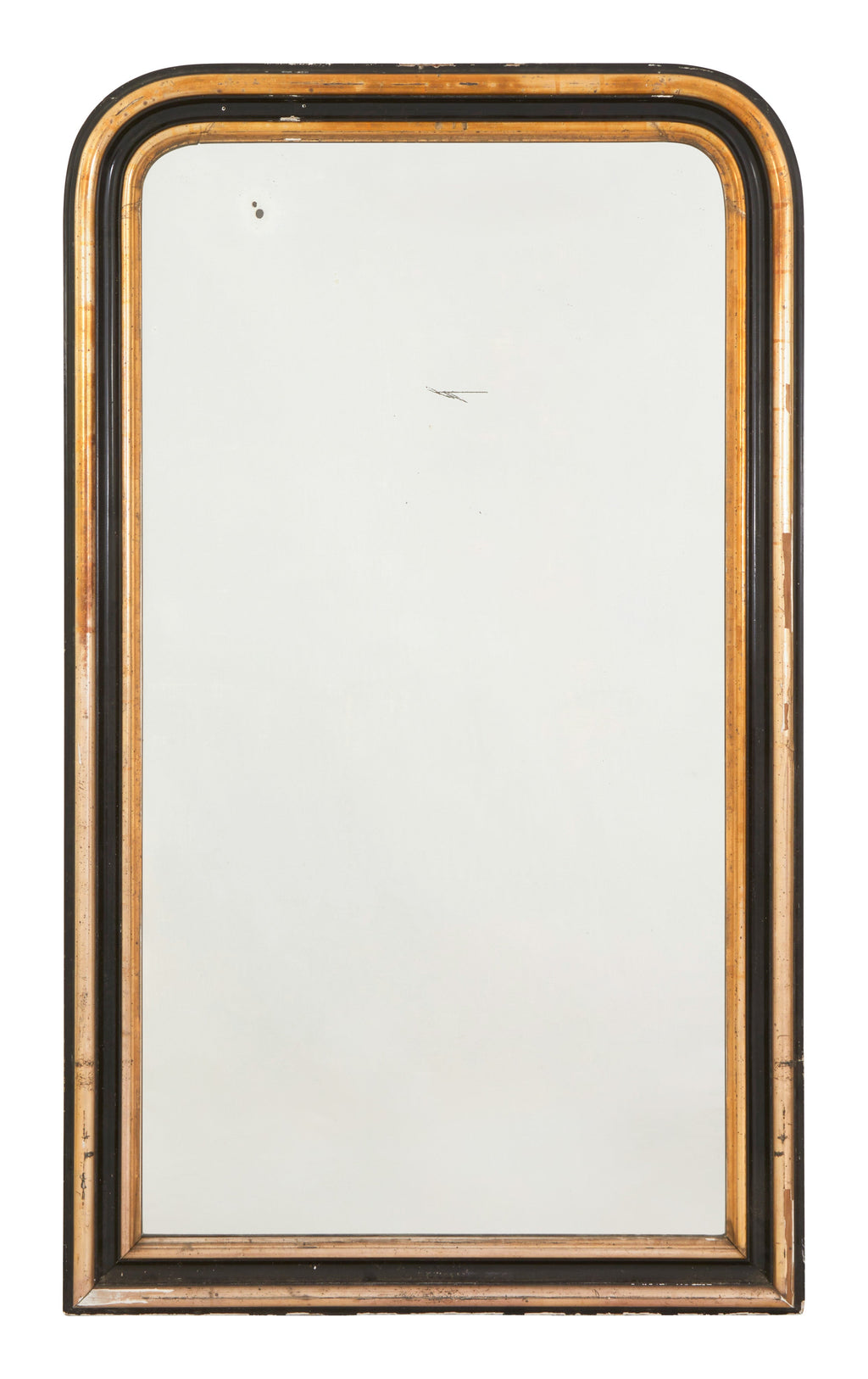 Jayson Home - Antique Louis Philipe Black & Gilt Mirror