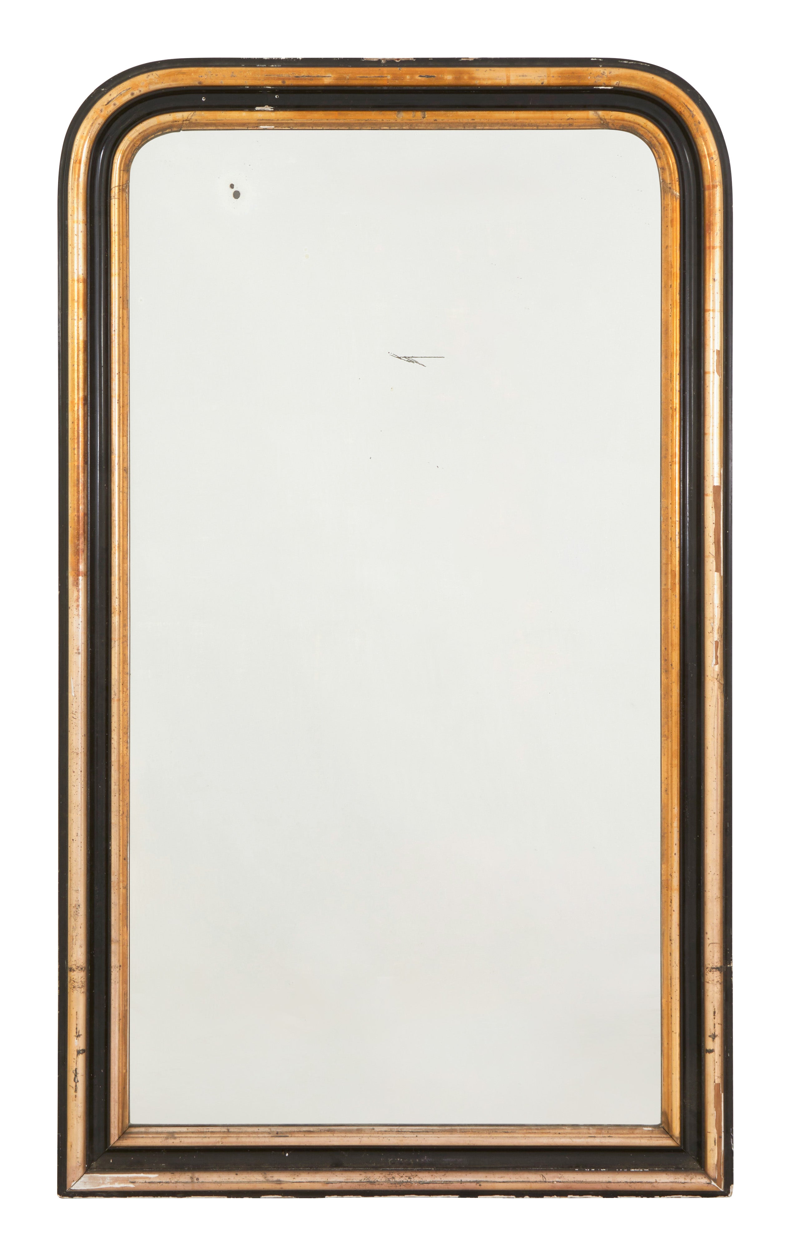 Jayson Home - Antique Louis Philipe Black & Gilt Mirror