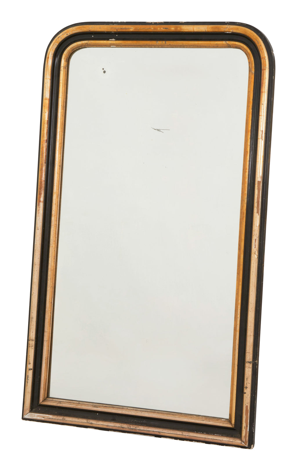 Jayson Home - Antique Louis Philipe Black & Gilt Mirror