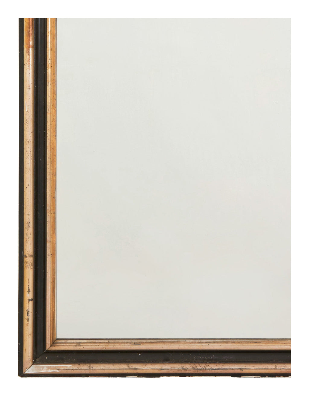 Jayson Home - Antique Louis Philipe Black & Gilt Mirror