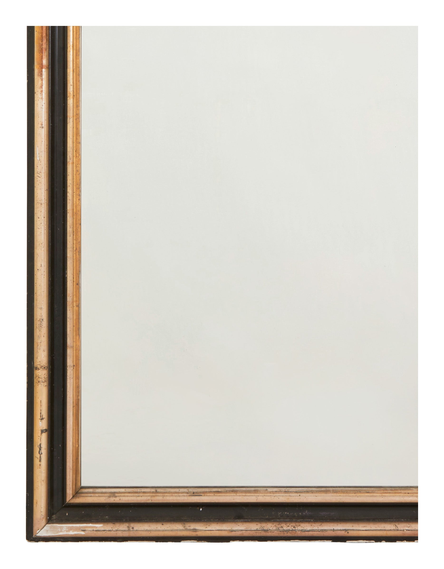 Jayson Home - Antique Louis Philipe Black & Gilt Mirror