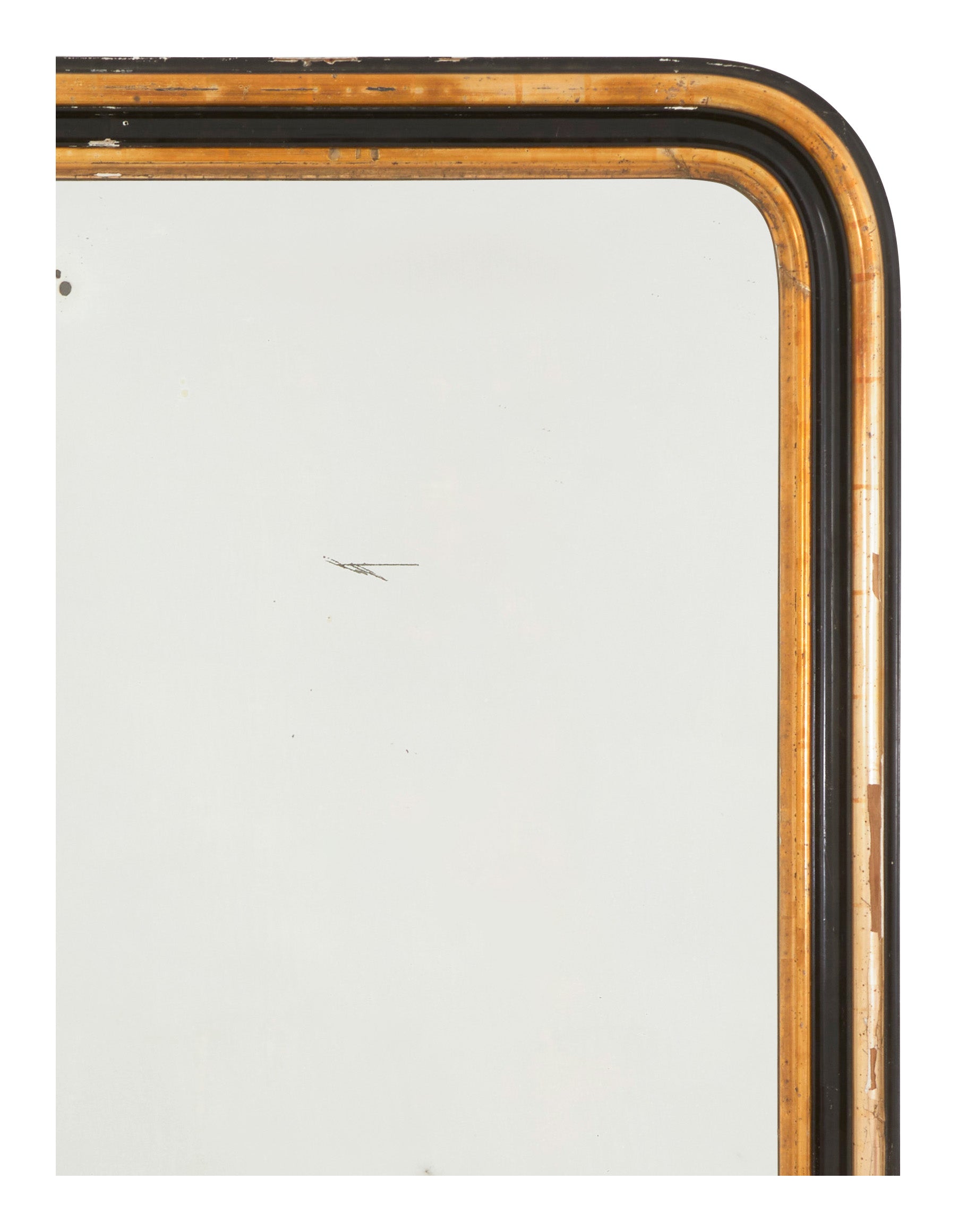 Jayson Home - Antique Louis Philipe Black & Gilt Mirror