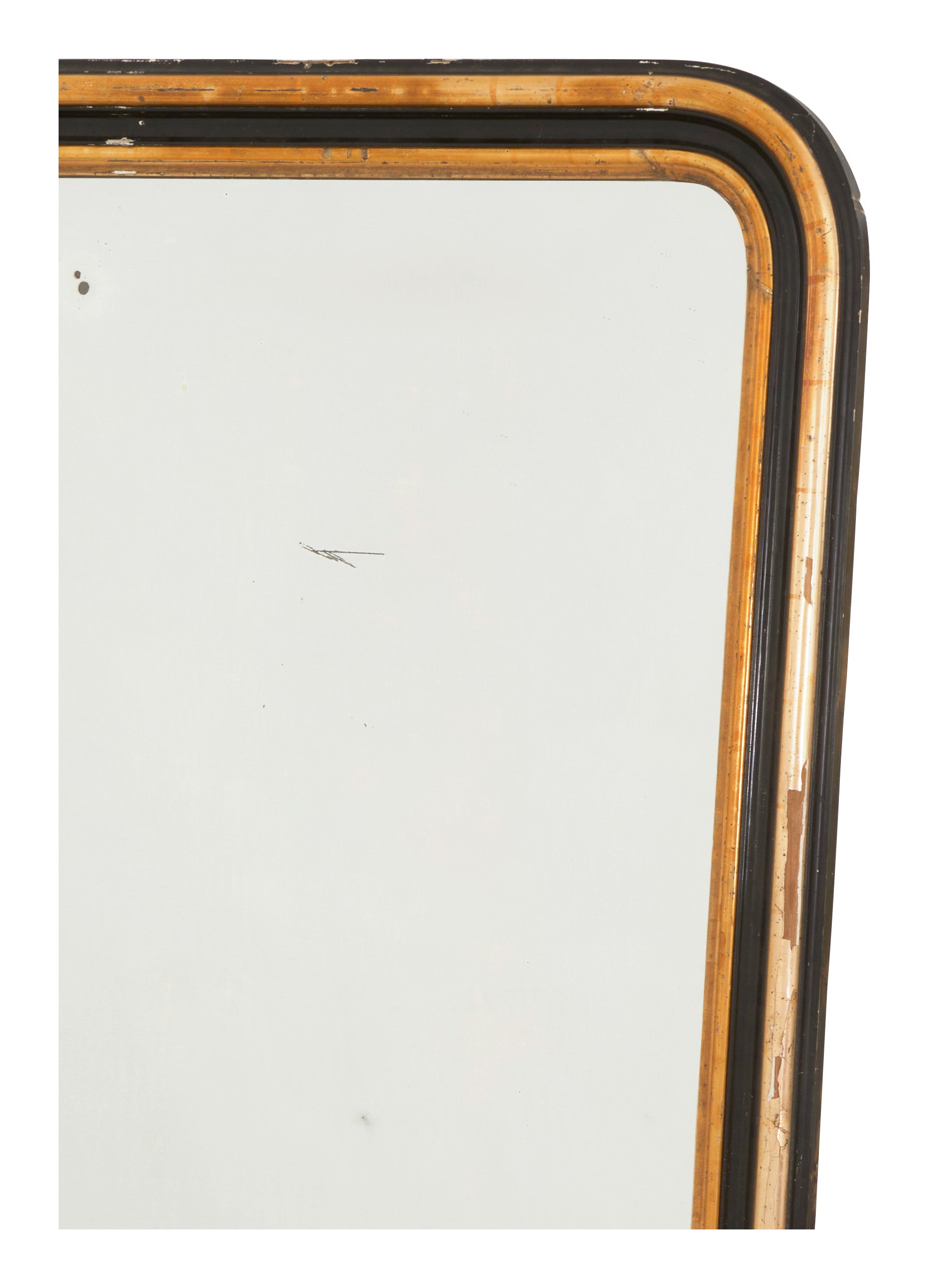 Jayson Home - Antique Louis Philipe Black & Gilt Mirror