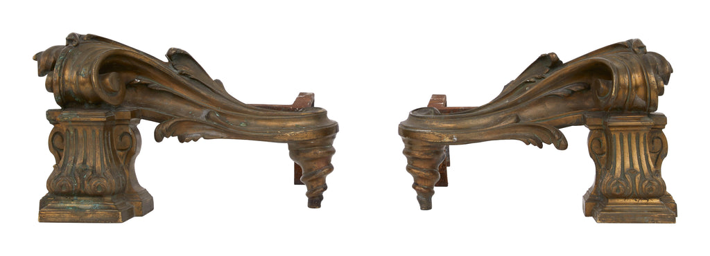 Jayson Home - Antique Bronze Andirons