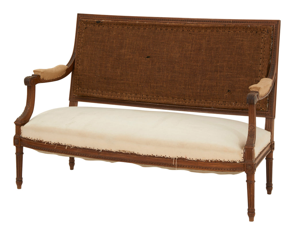 Jayson Home - Antique Louis XVI Unupholstered Settee