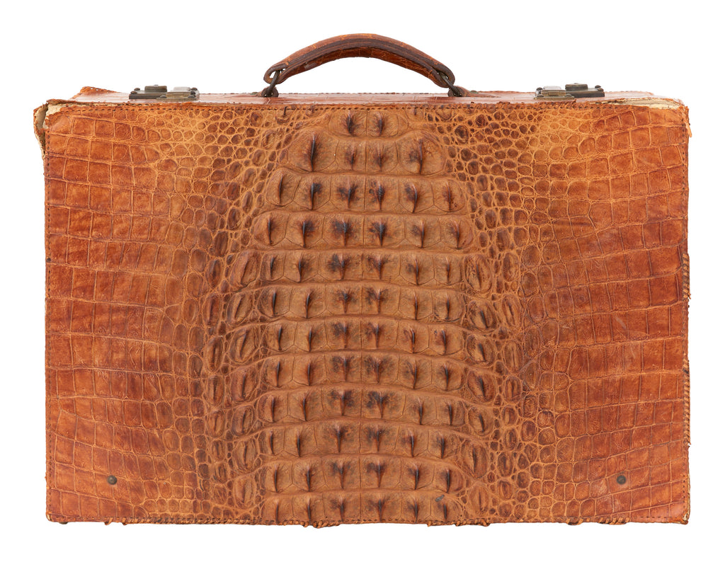 Jayson Home - Antique Alligator Valise
