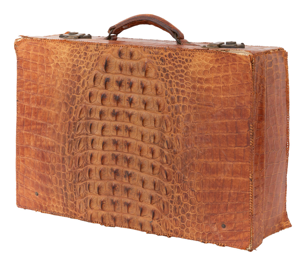 Jayson Home - Antique Alligator Valise