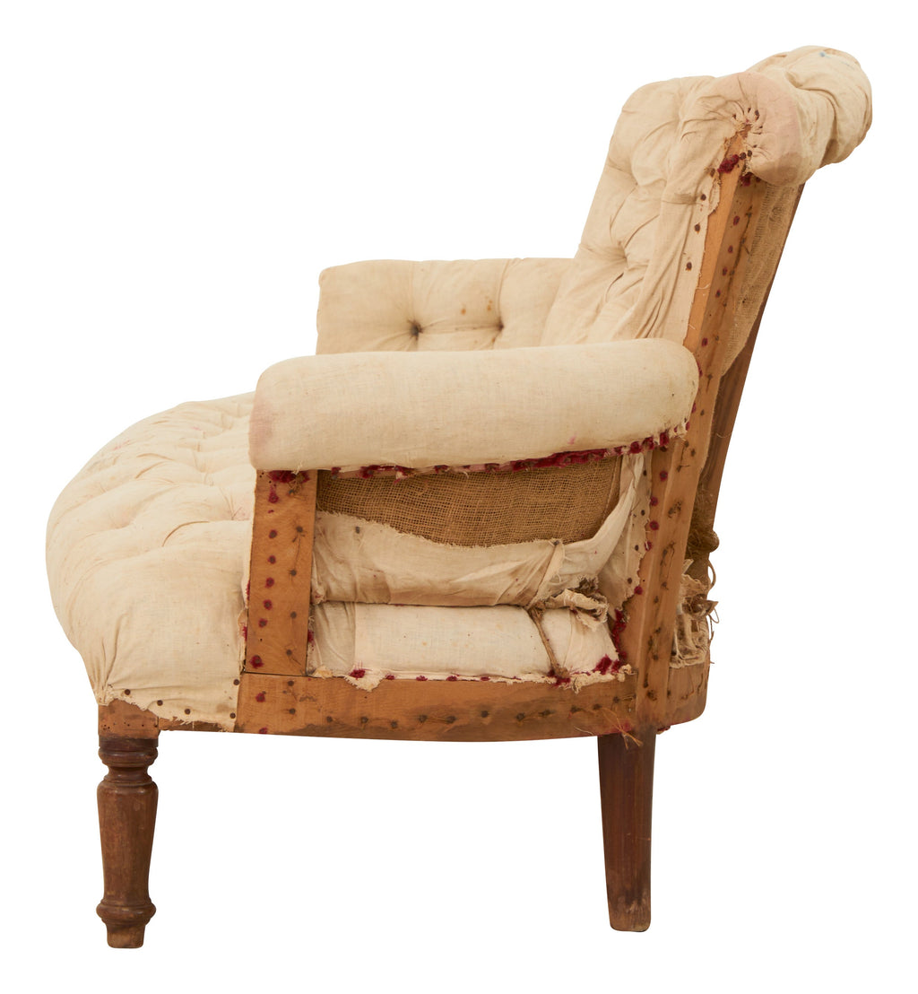 Jayson Home - Antique Unupholstered Tufted Sofa