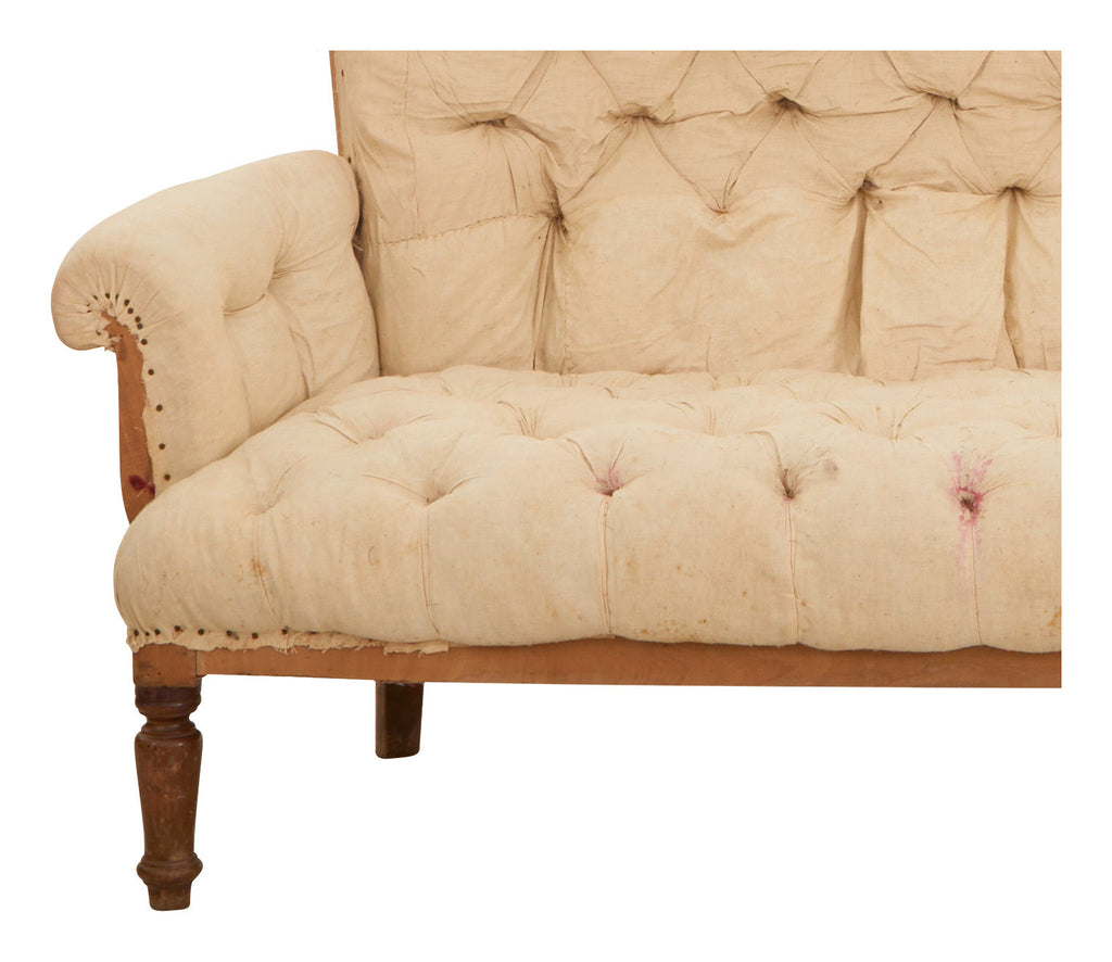 Jayson Home - Antique Unupholstered Tufted Sofa