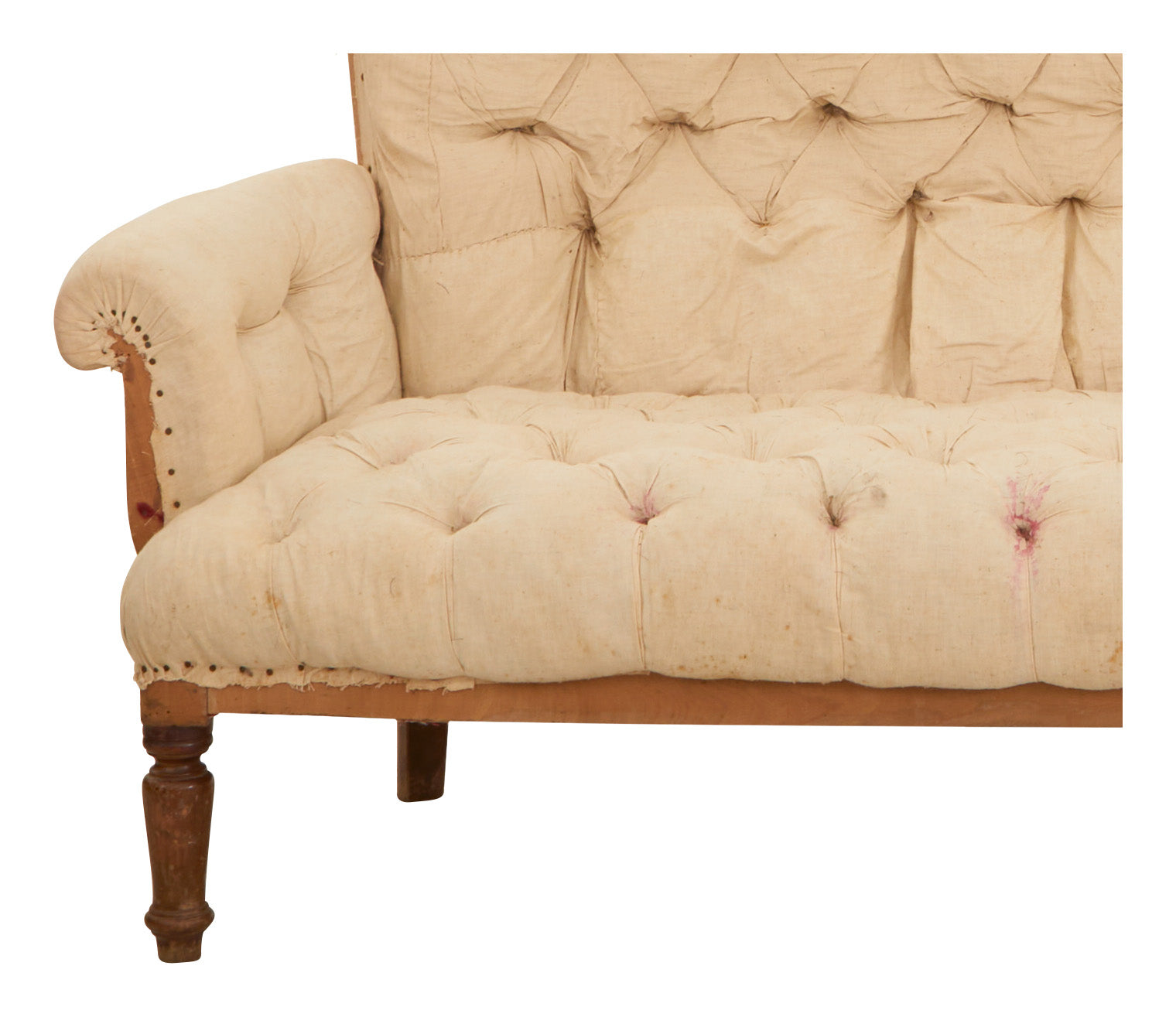 Jayson Home - Antique Unupholstered Tufted Sofa