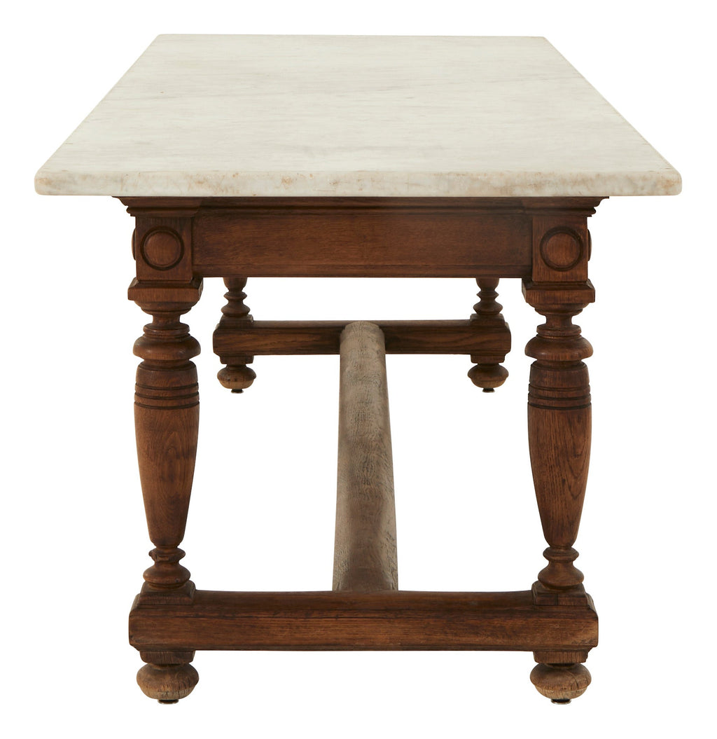 Jayson Home - Antique Marble Top Dining Table