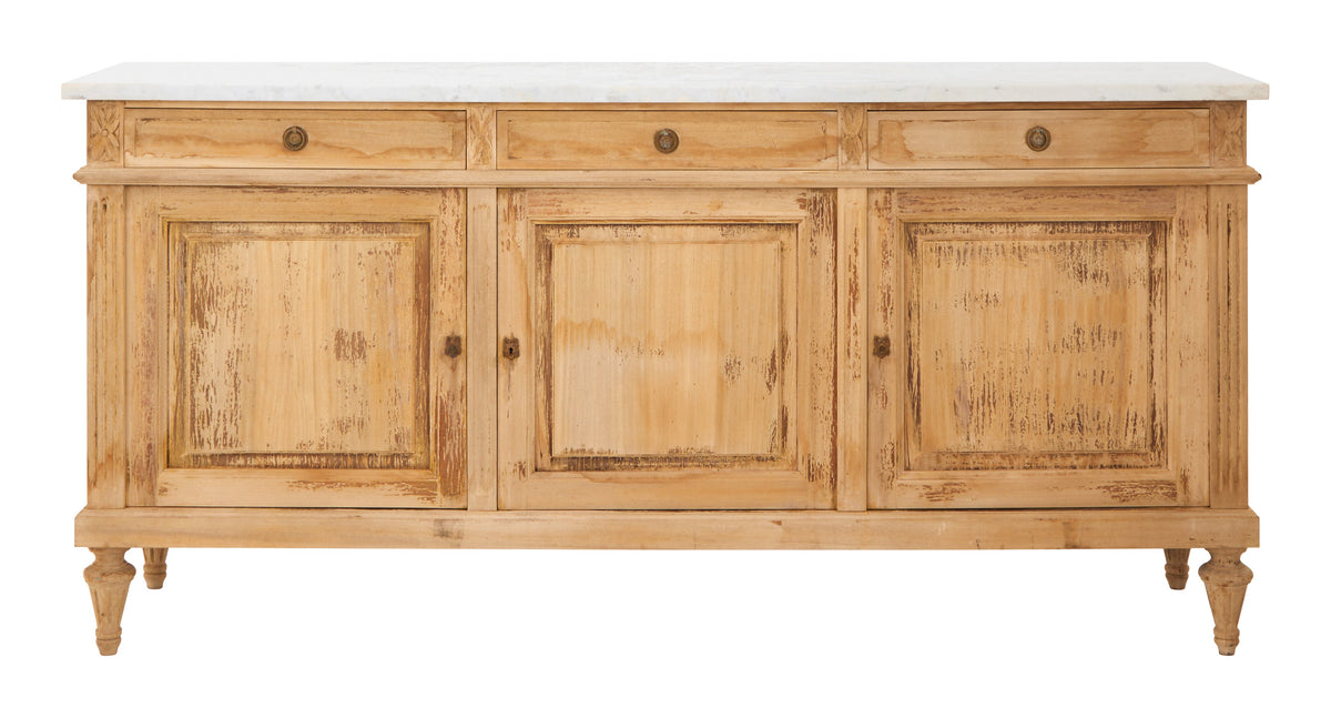 Jayson Home - Vintage Marble Top Sideboard
