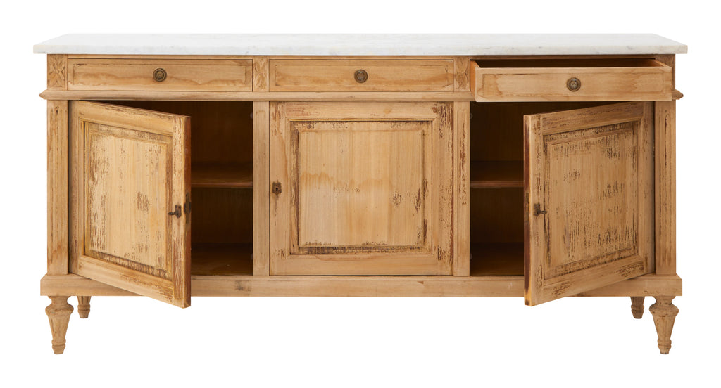 Jayson Home - Vintage Marble Top Sideboard