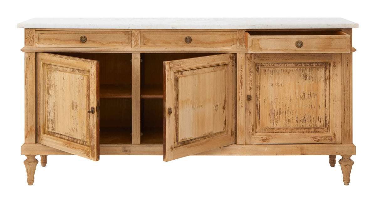 Jayson Home - Vintage Marble Top Sideboard