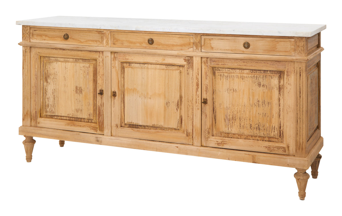 Jayson Home - Vintage Marble Top Sideboard