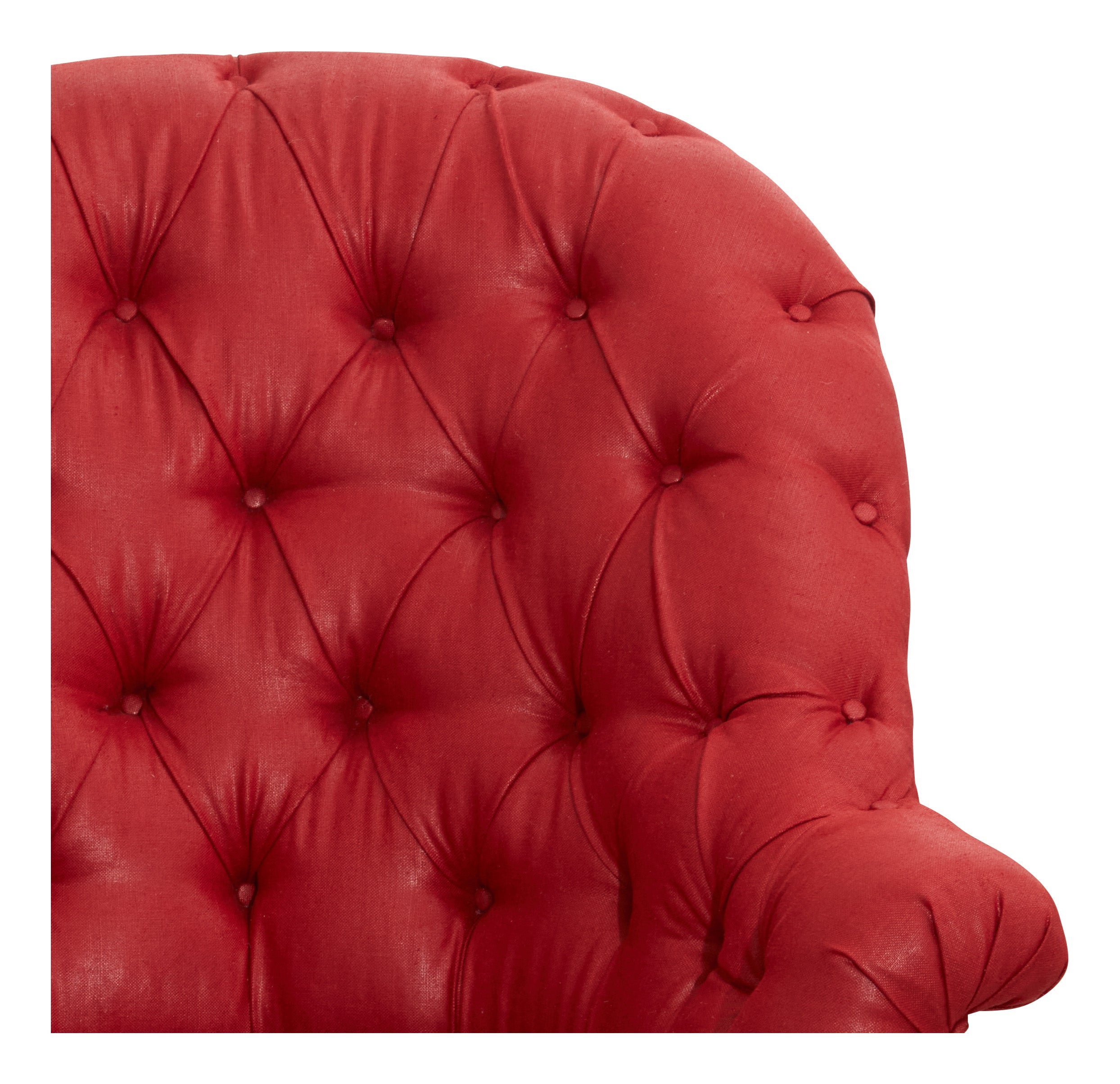Jayson Home - Antique Red Napoleon III Tufted Chair