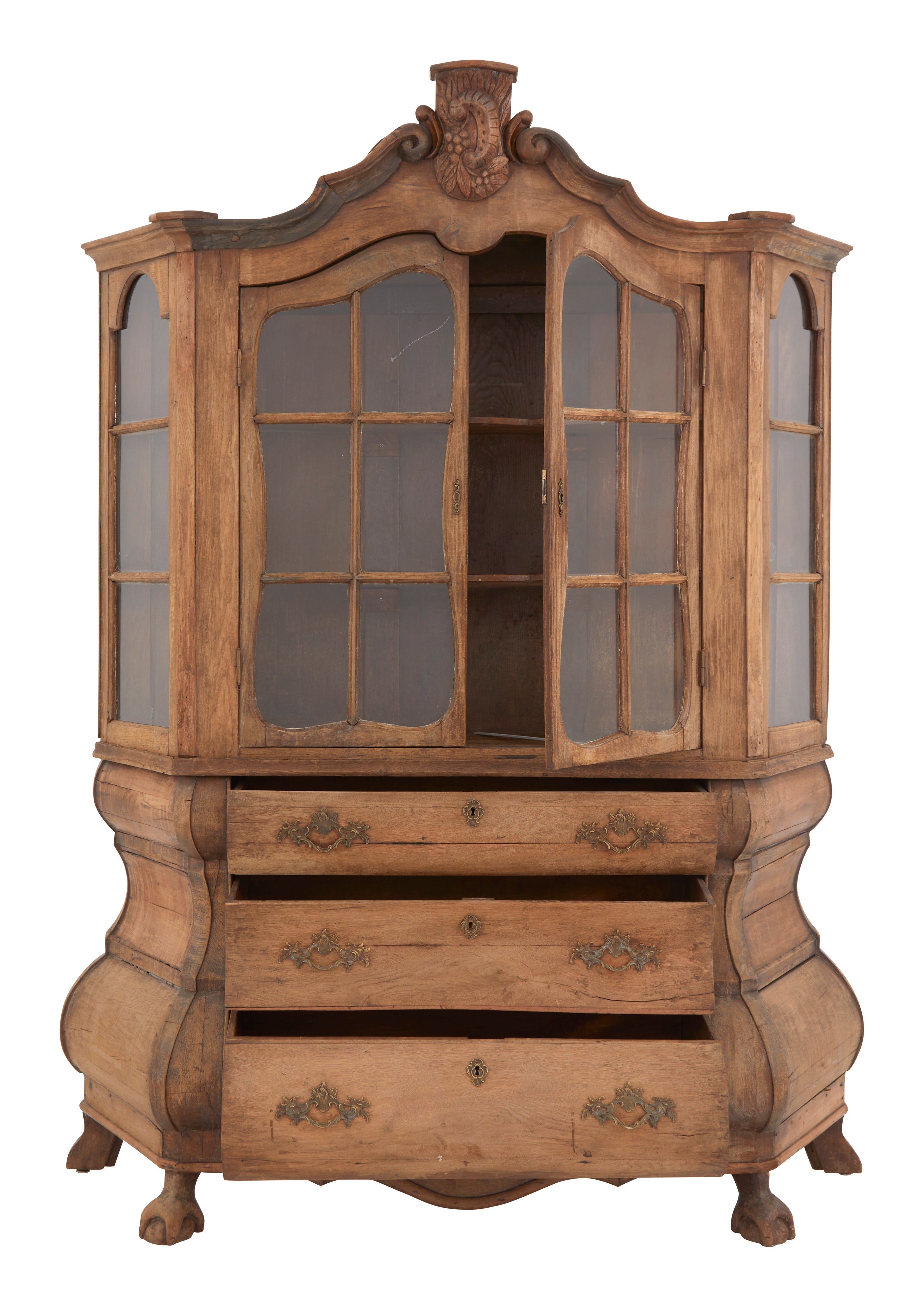 Jayson Home - Antique Dutch Serpentine Vitrine