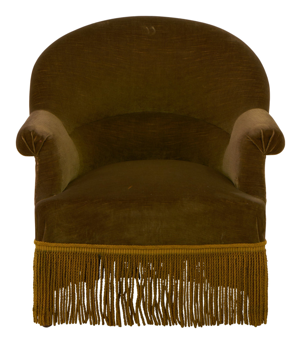 Jayson Home - Antique Napoleon III Velvet Chair