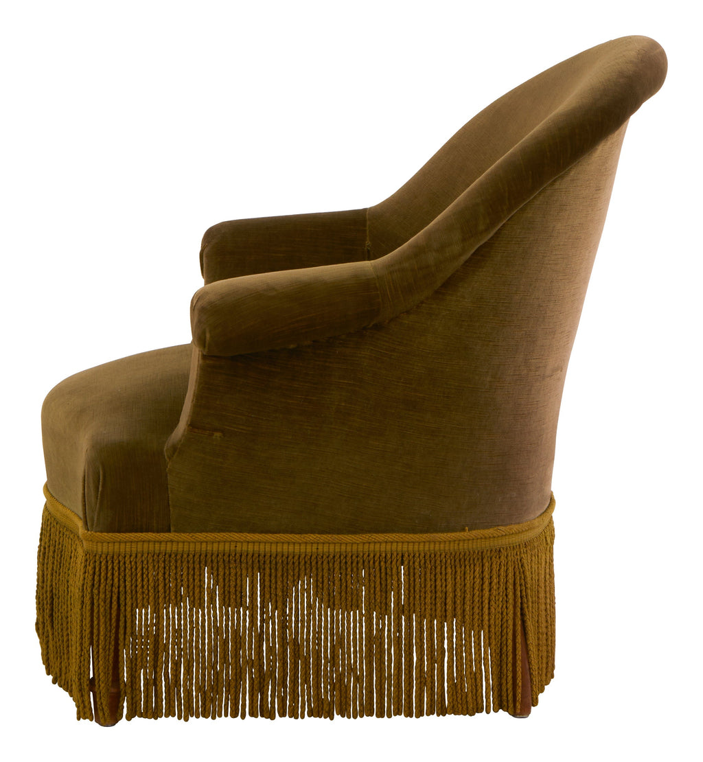 Jayson Home - Antique Napoleon III Velvet Chair