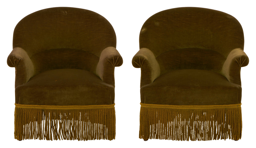 Jayson Home - Antique Napoleon III Velvet Chair