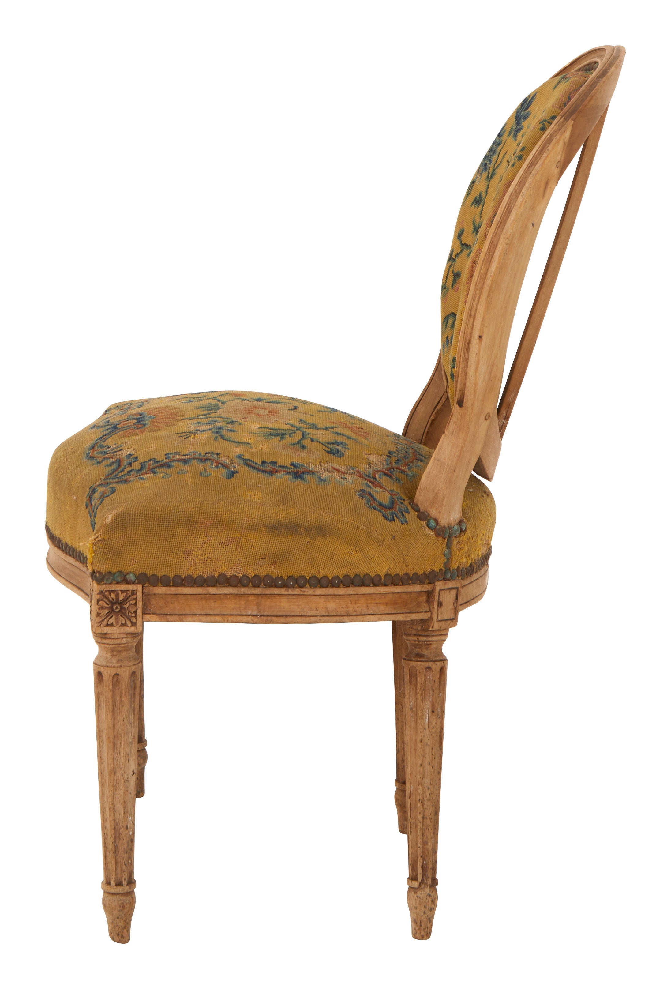 Jayson Home - Antique Needlepoint Oval Back Chair