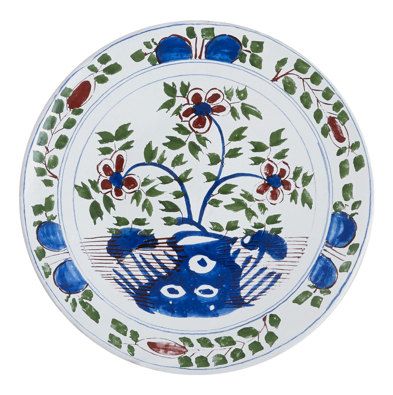 Jayson Home - Astier de Villatte Bouquet Dinner Plate