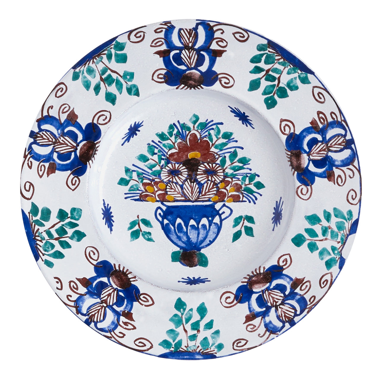 Jayson Home - Astier de Villatte Dutch Peacock Plate