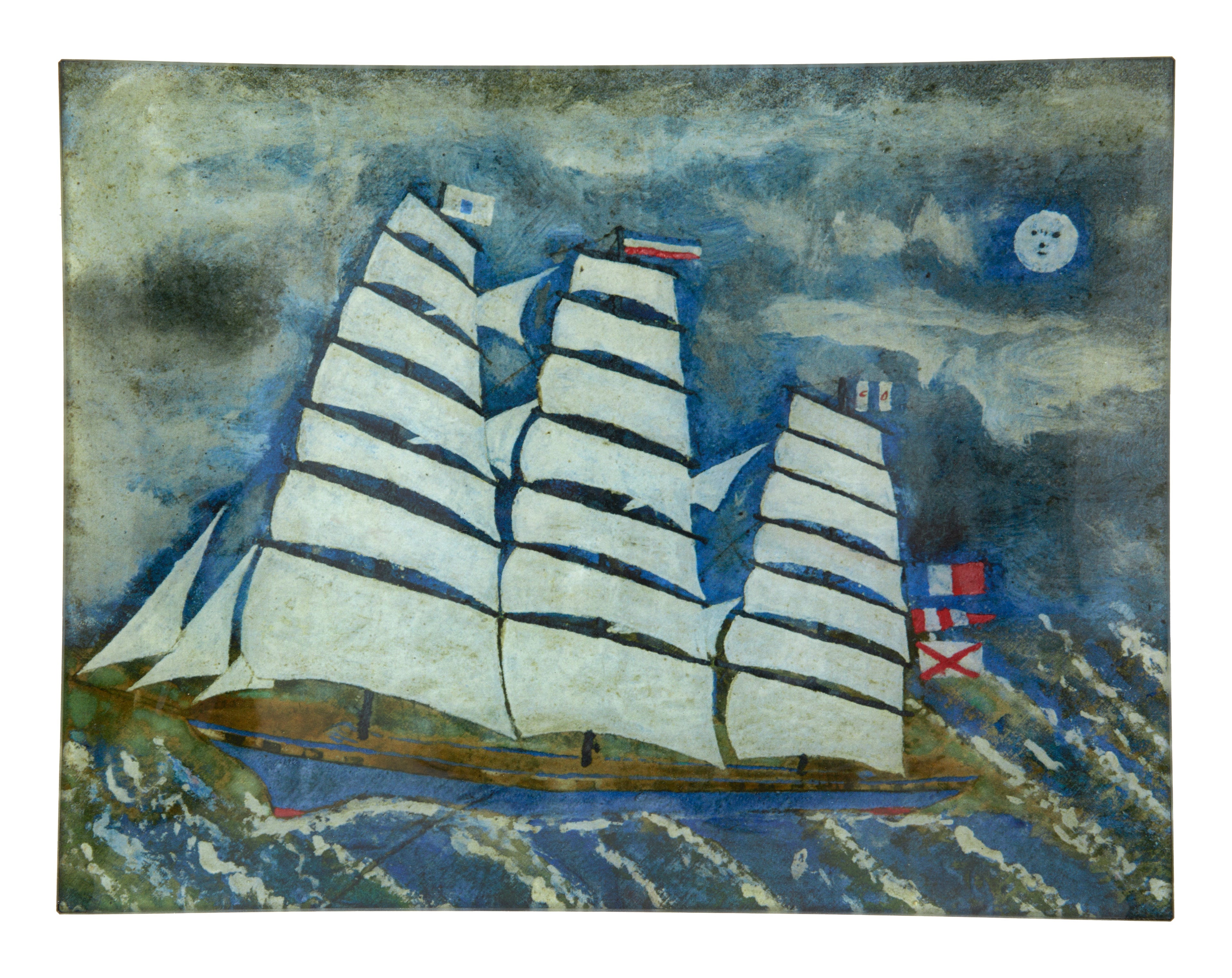 Jayson Home - French Sailboat at Night Tray