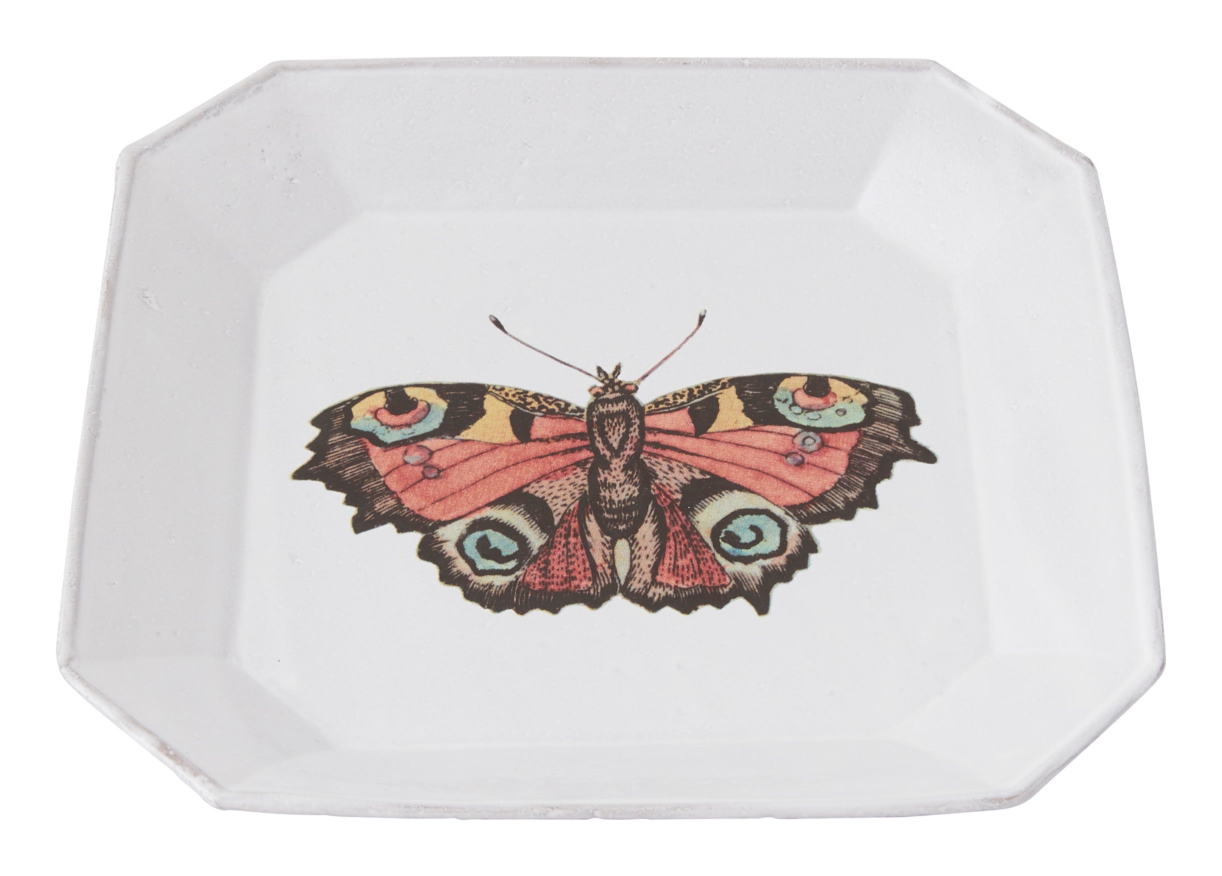 Jayson Home - Astier de Villatte x JD Red Butterfly Plate