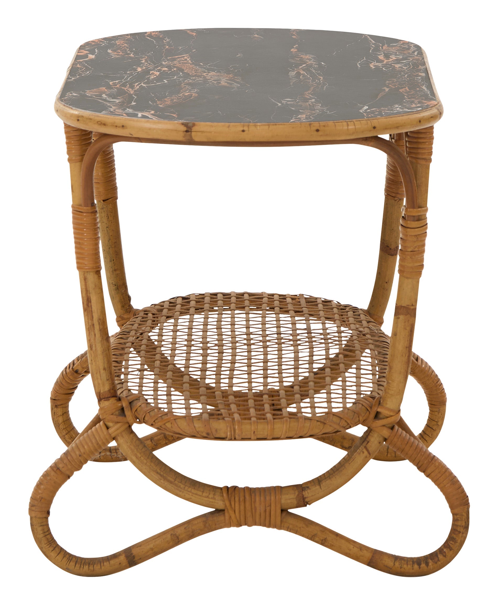 Jayson Home - Vintage Oval Rattan Table