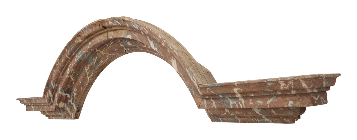 Jayson Home - Antique Trompe L'oeil Arch Marble Arch