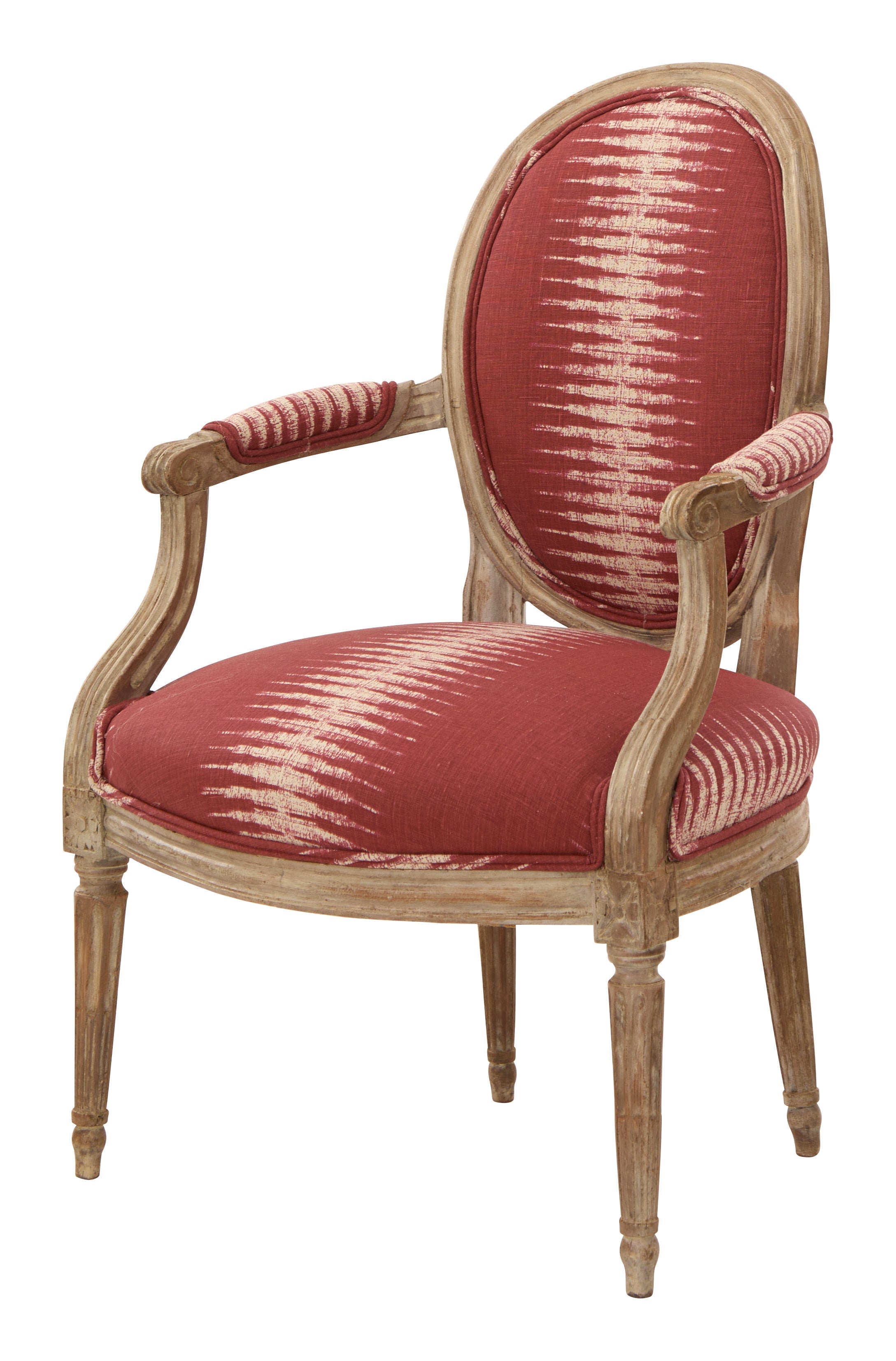 Jayson Home - Antique Louis XVI Ikat Armchair