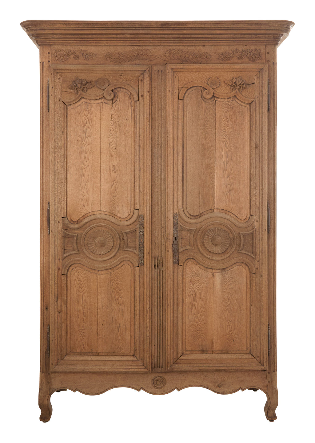 Jayson Home - Antique Carved Oak Armoire