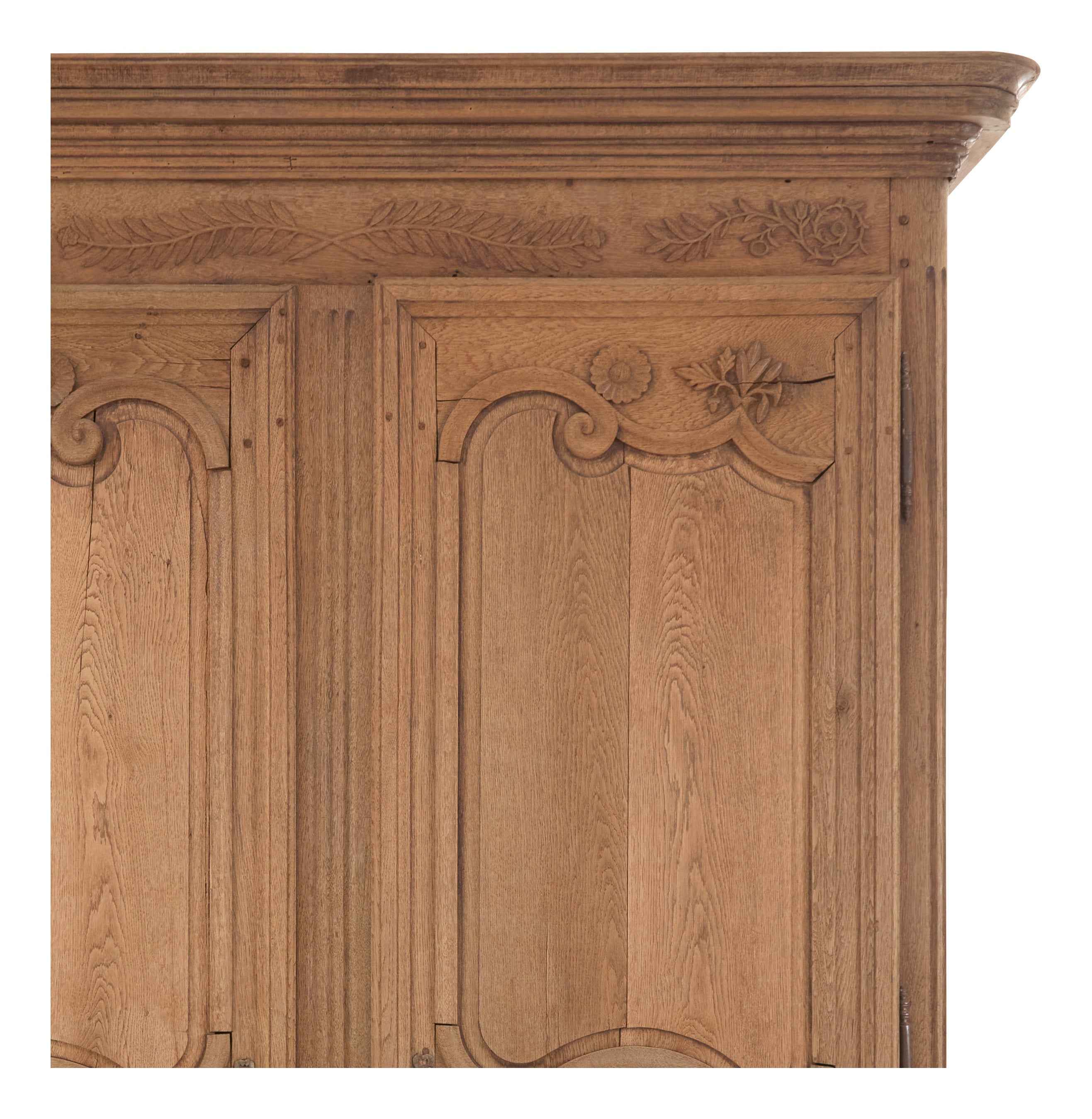 Jayson Home - Antique Carved Oak Armoire