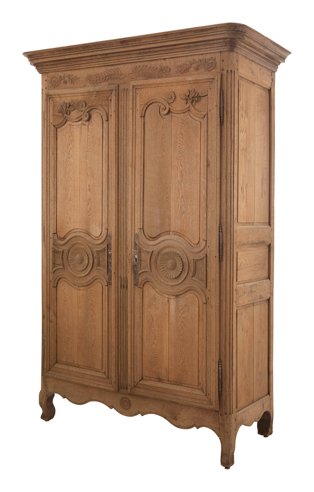 Jayson Home - Antique Carved Oak Armoire