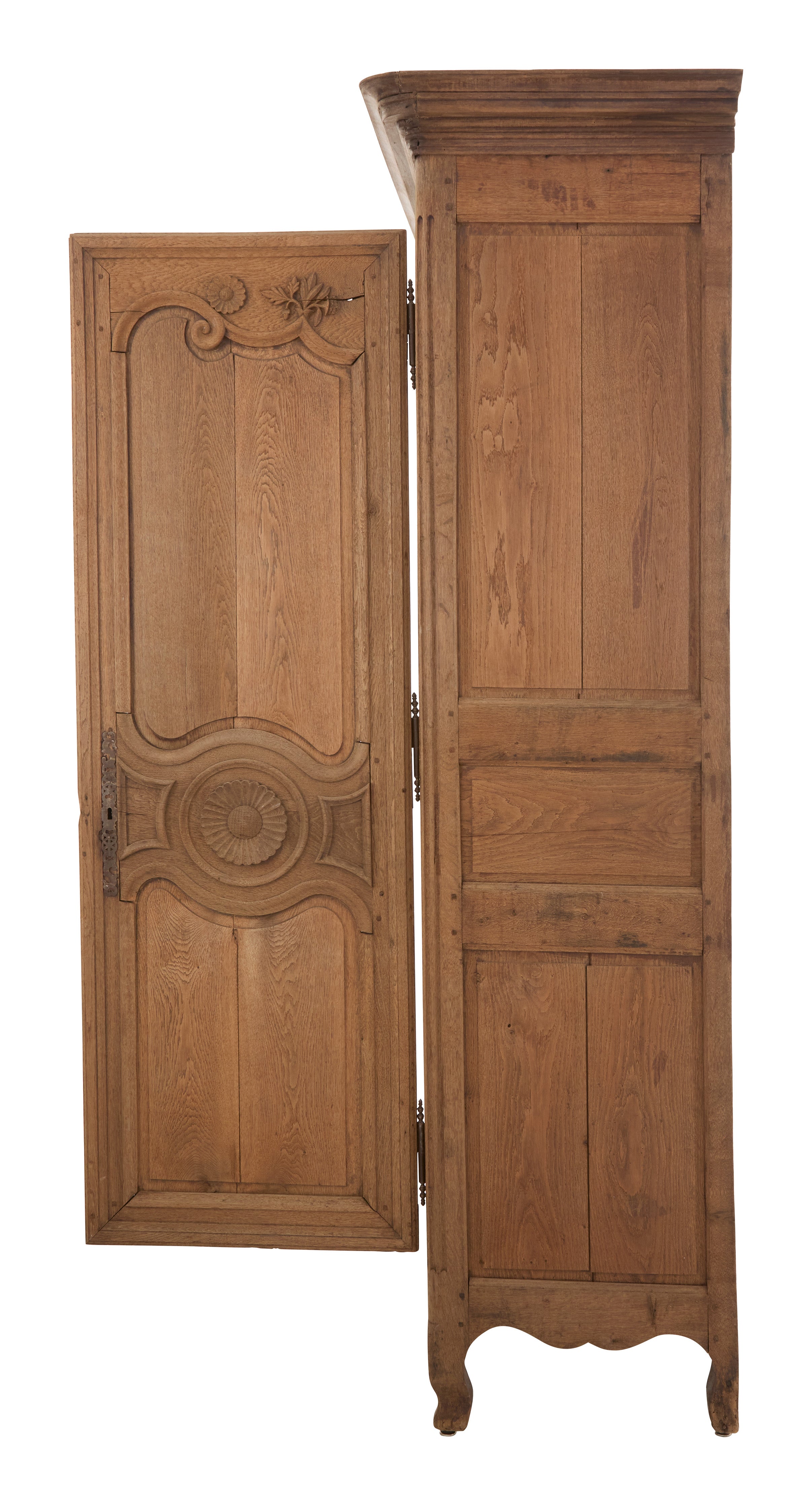 Jayson Home - Antique Carved Oak Armoire