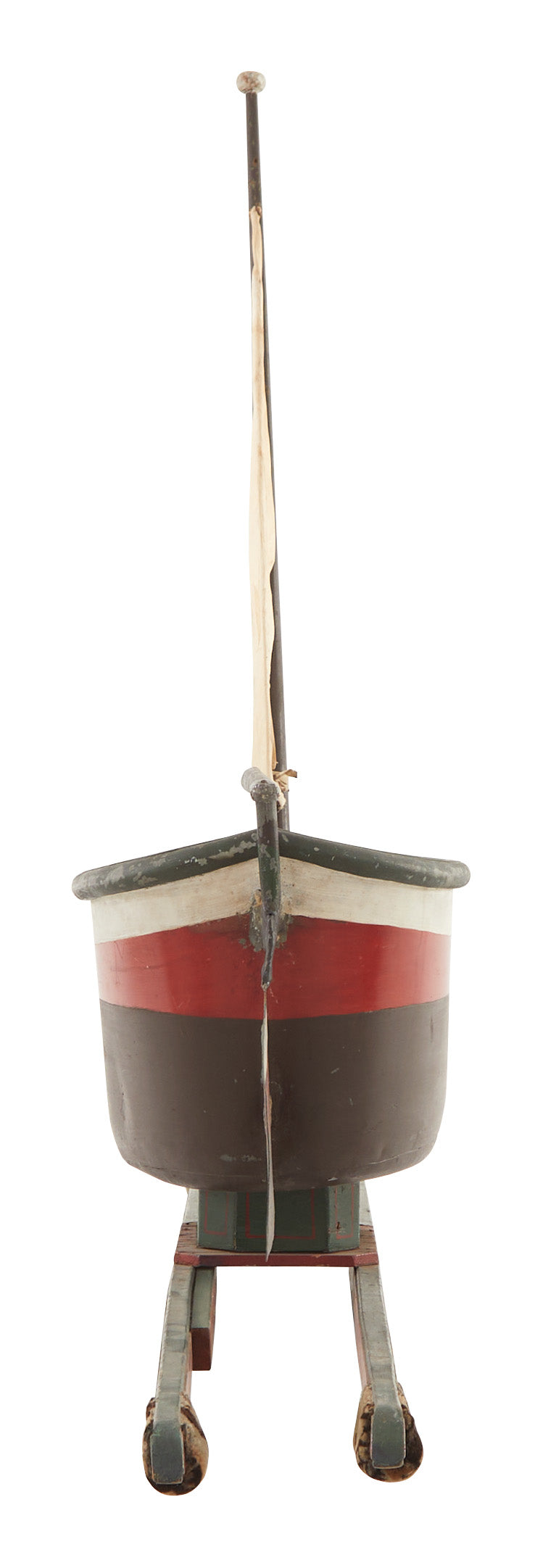 Jayson Home - Vintage Metal Sail Boat Model