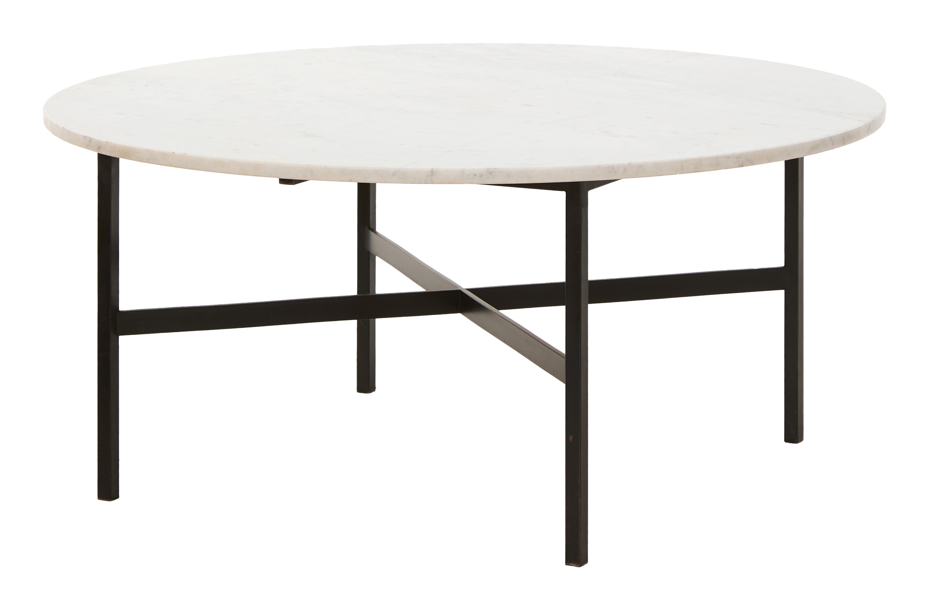 Jayson Home - Vintage Round Marble Top Coffee Table