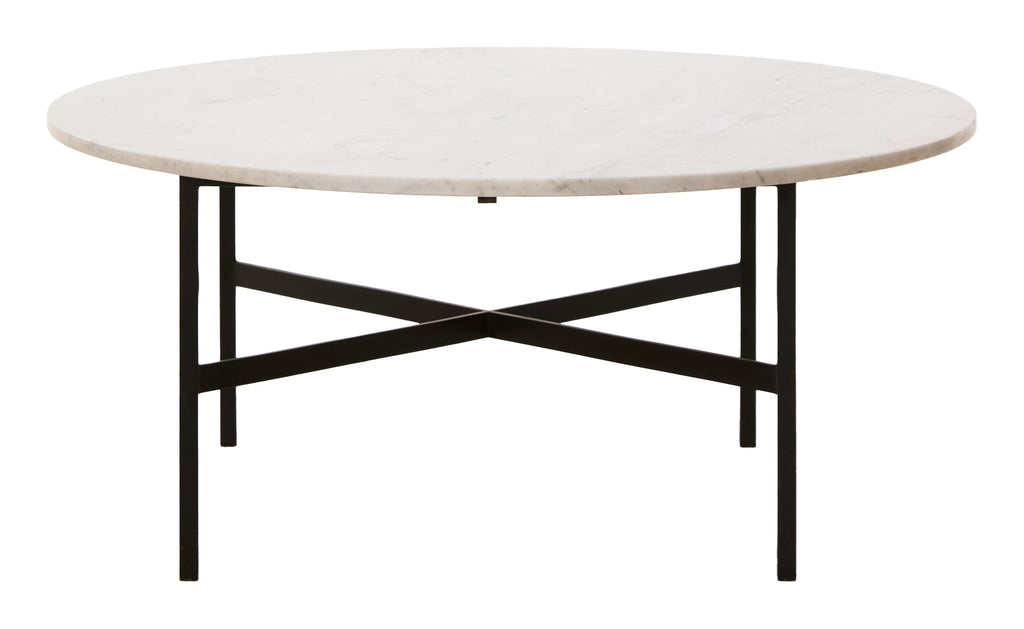 Jayson Home - Vintage Round Marble Top Coffee Table