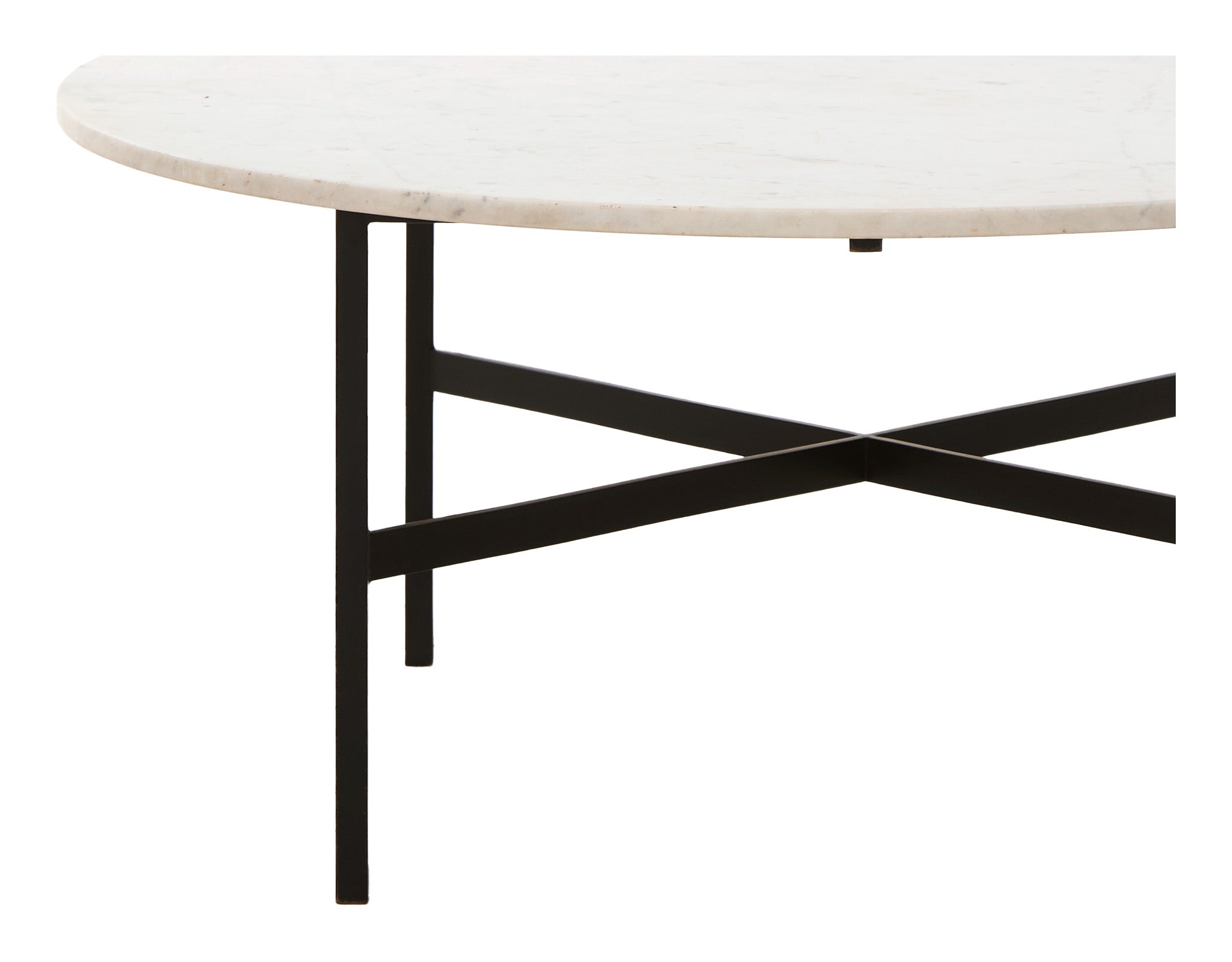 Jayson Home - Vintage Round Marble Top Coffee Table