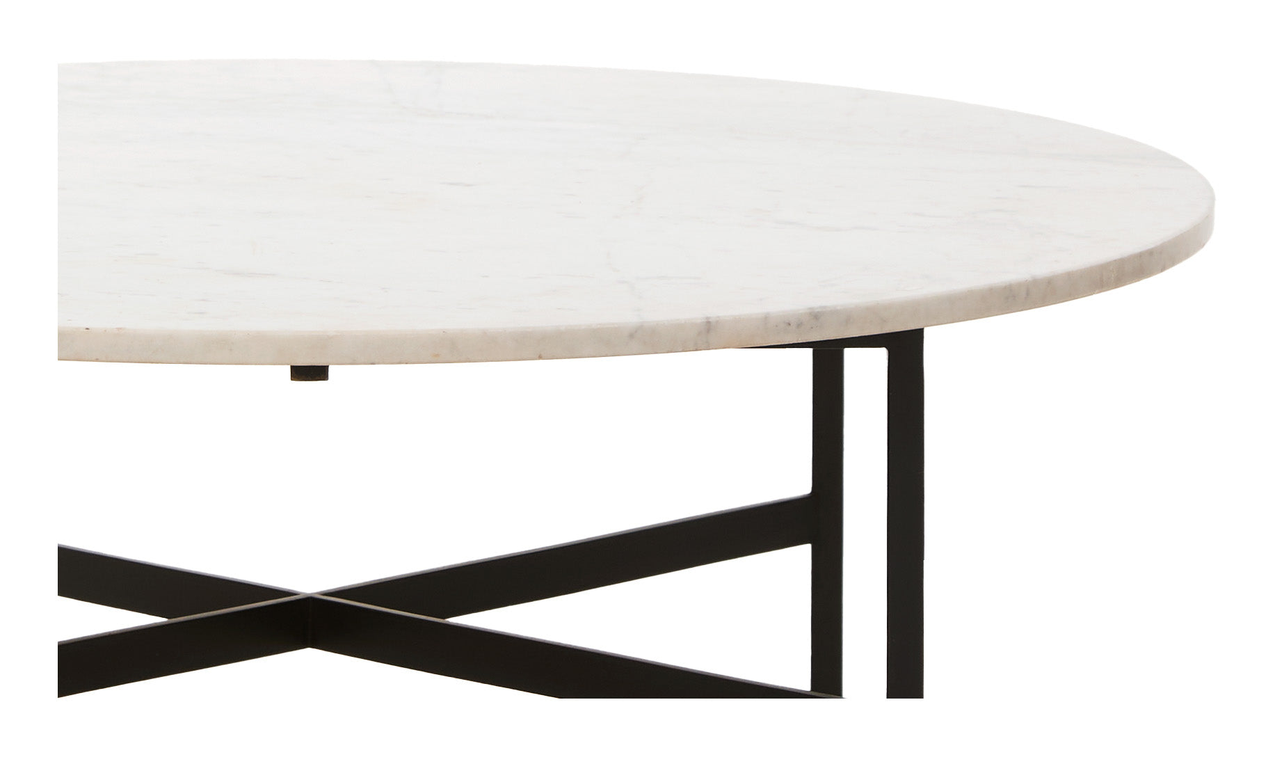 Jayson Home - Vintage Round Marble Top Coffee Table
