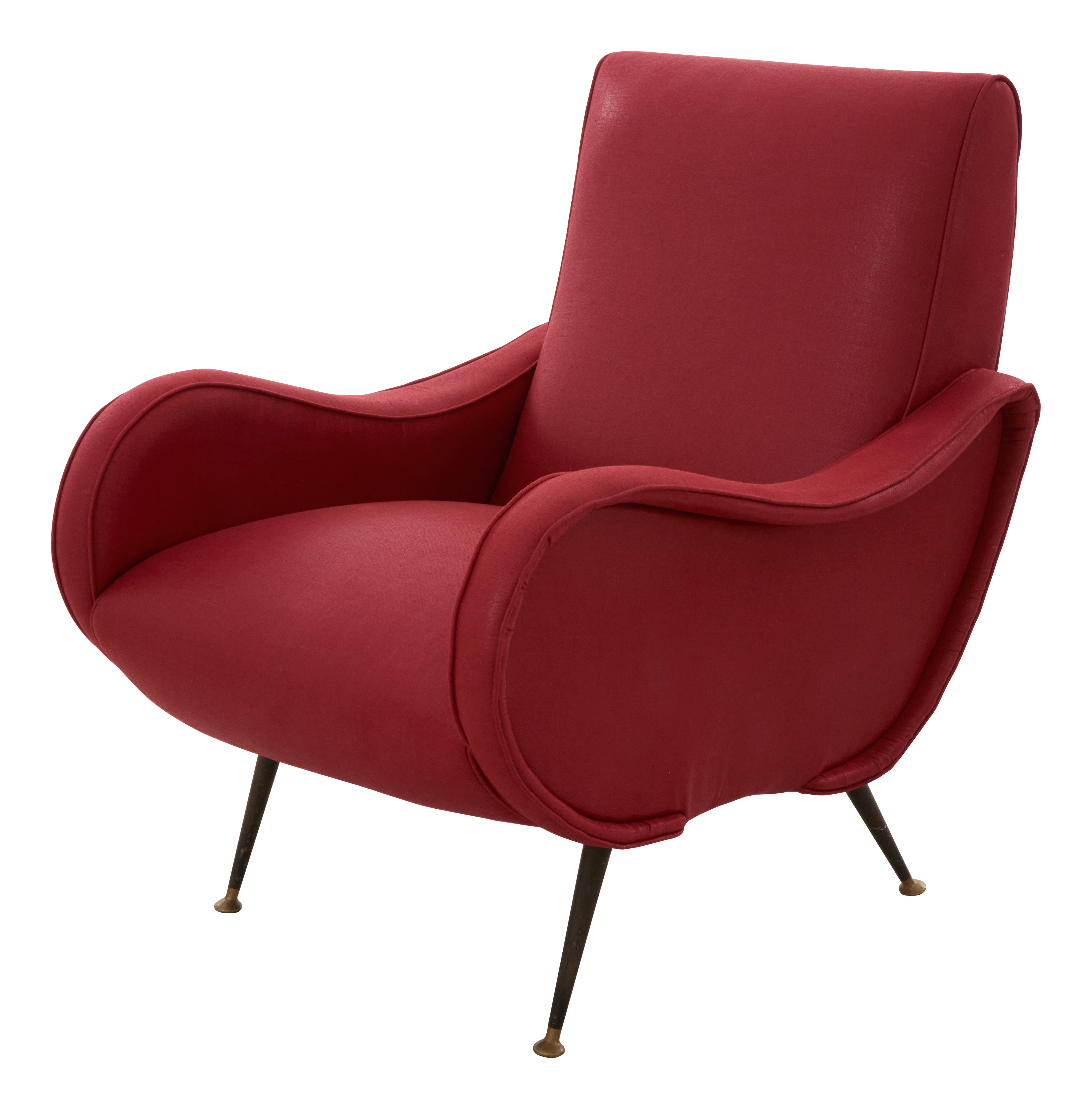 Jayson Home - Vintage Red Italian Lounge Chair