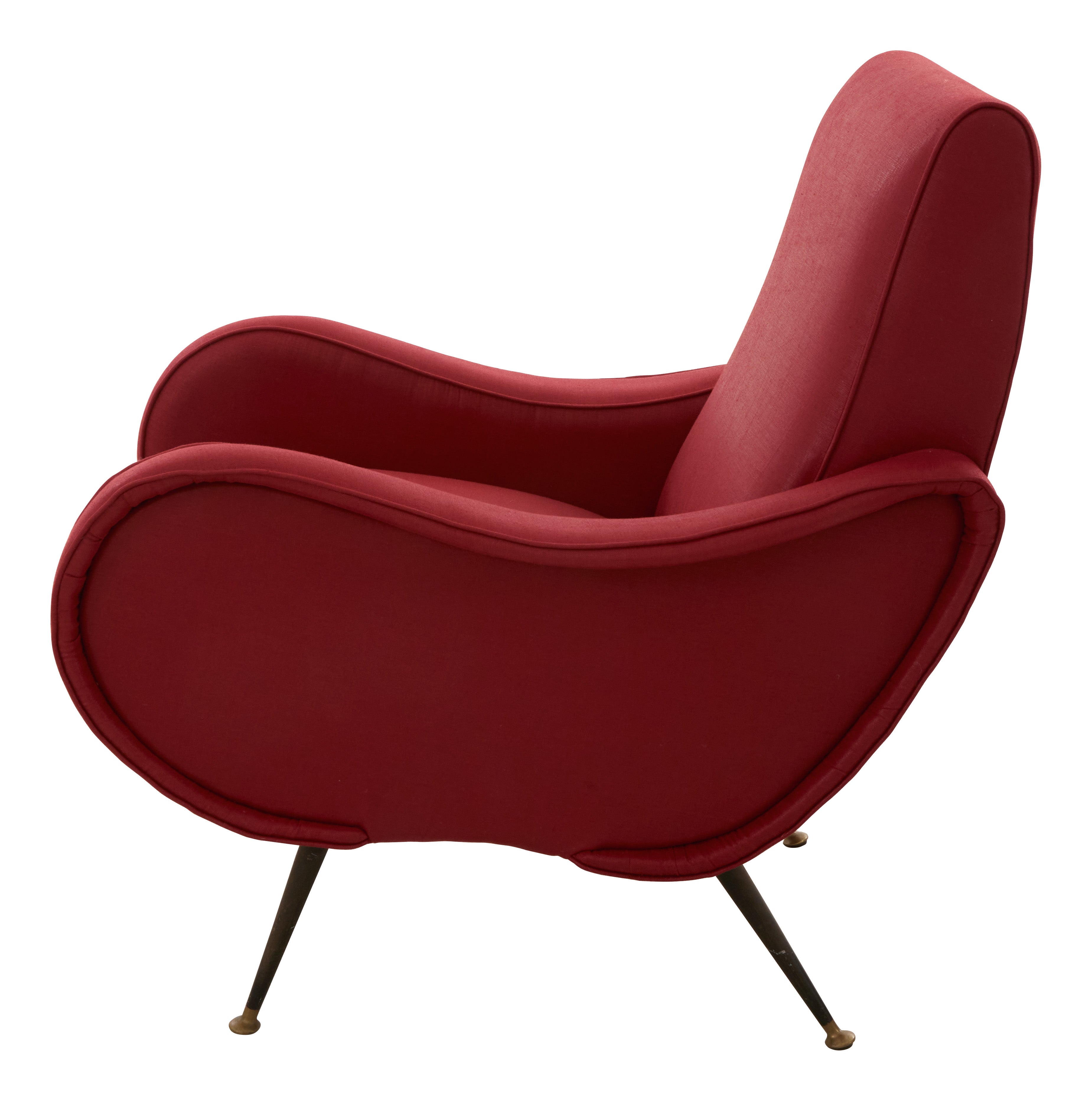 Jayson Home - Vintage Red Italian Lounge Chair