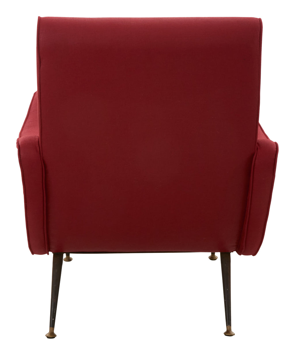 Jayson Home - Vintage Red Italian Lounge Chair