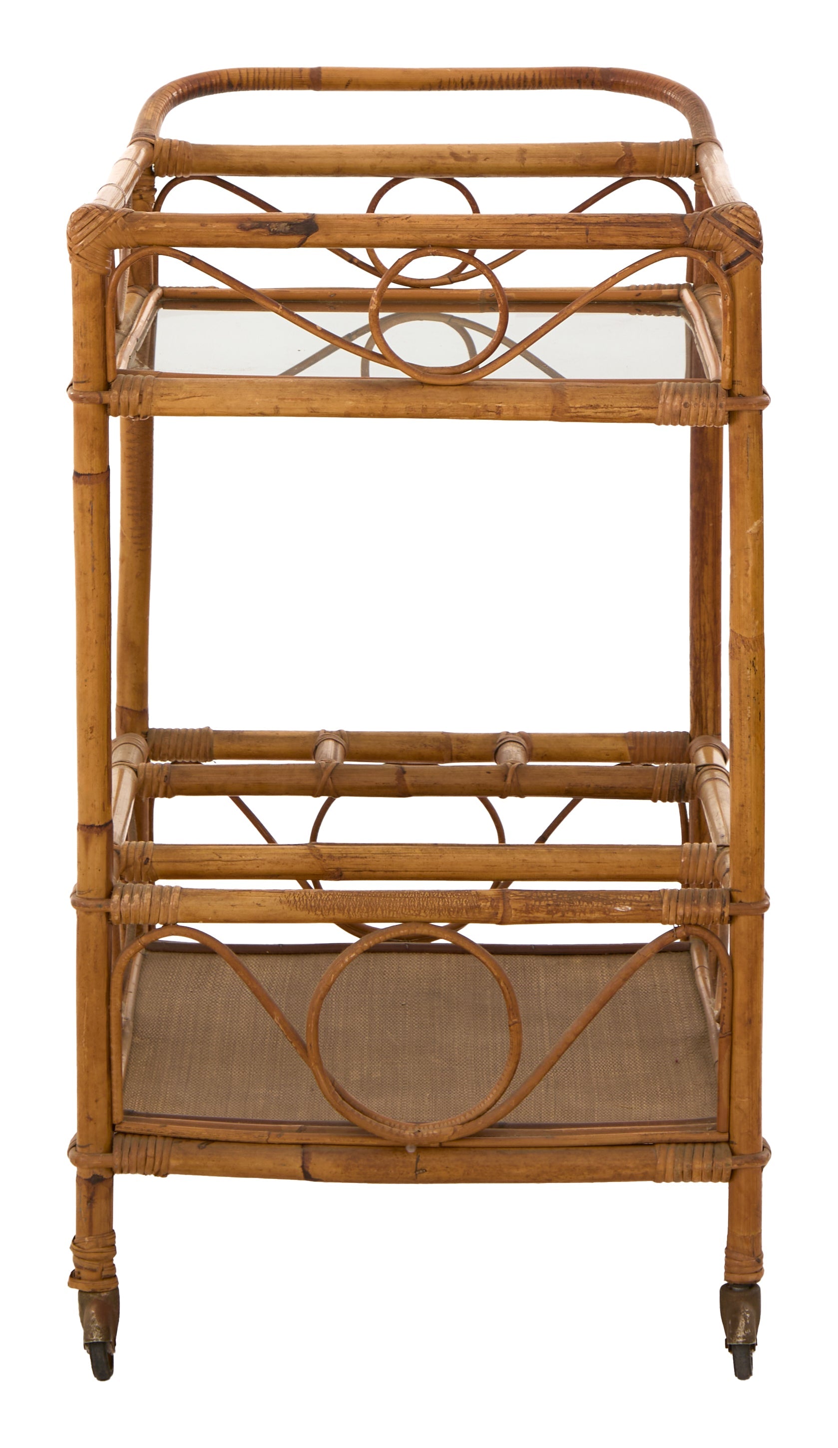 Jayson Home - Vintage Rattan Bar Cart