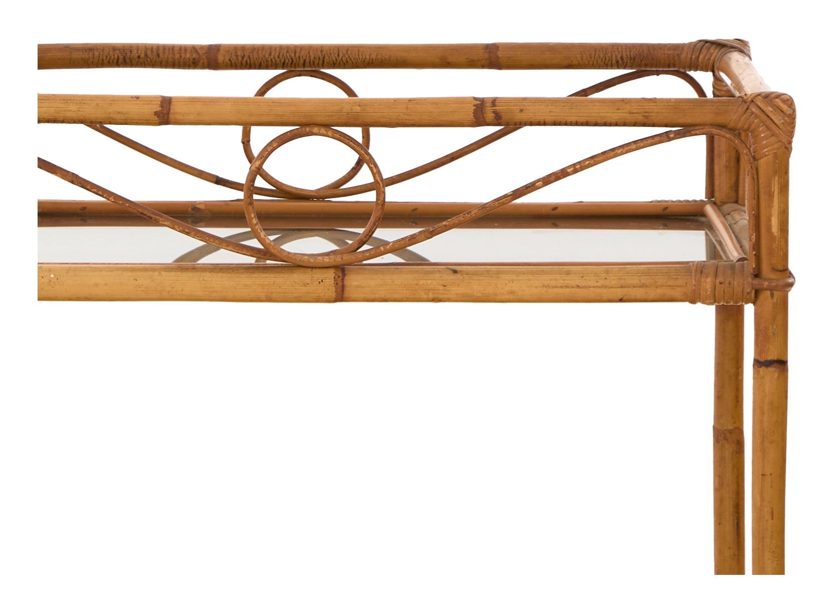 Jayson Home - Vintage Rattan Bar Cart