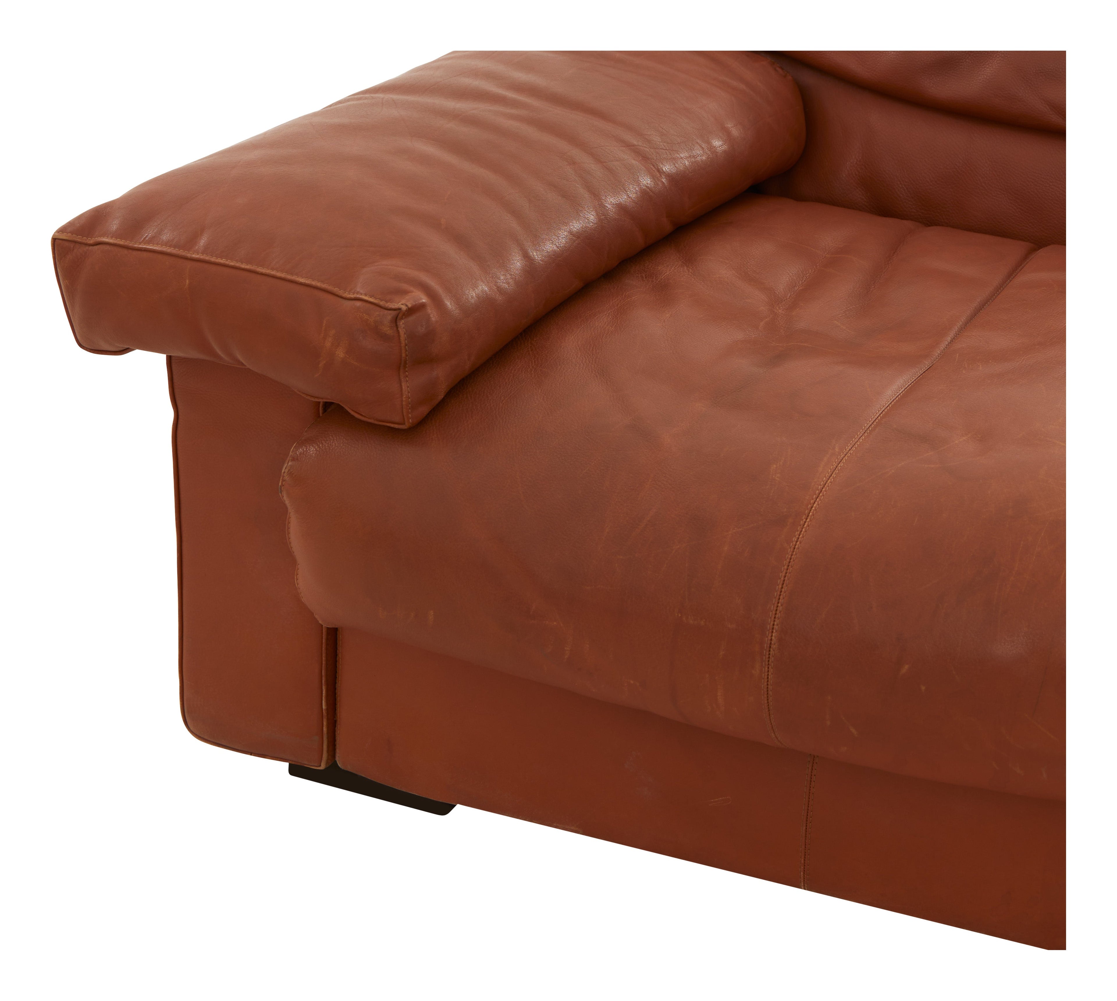 Jayson Home - Vintage Erasmo Leather Sofa