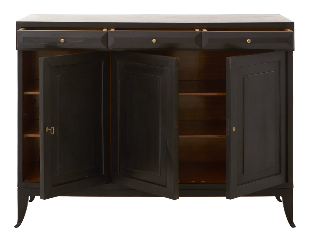 Jayson Home - Vintage Black Italian Credenza