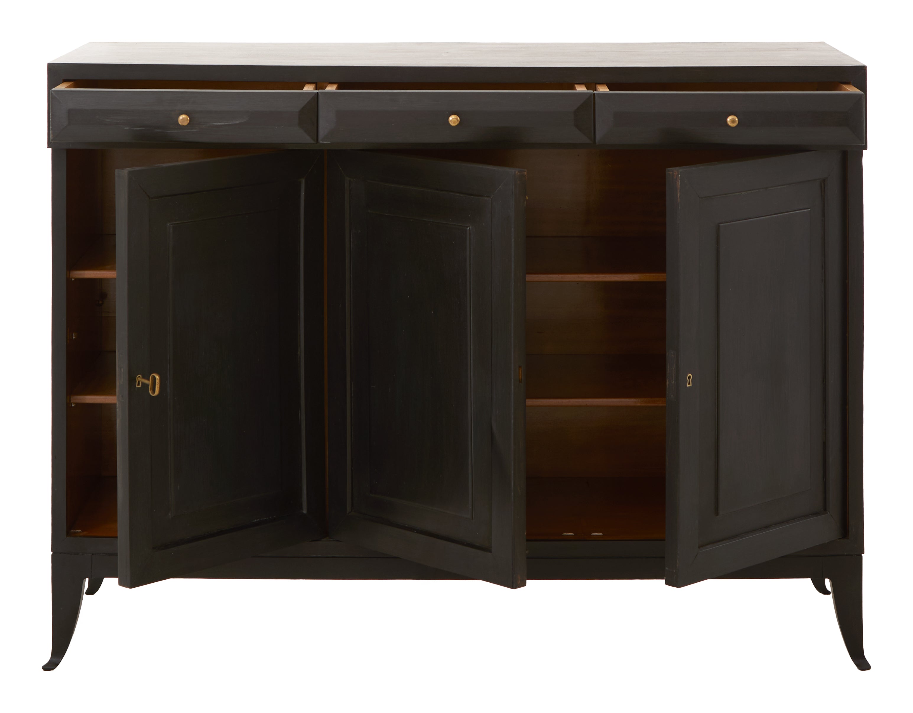 Jayson Home - Vintage Black Italian Credenza